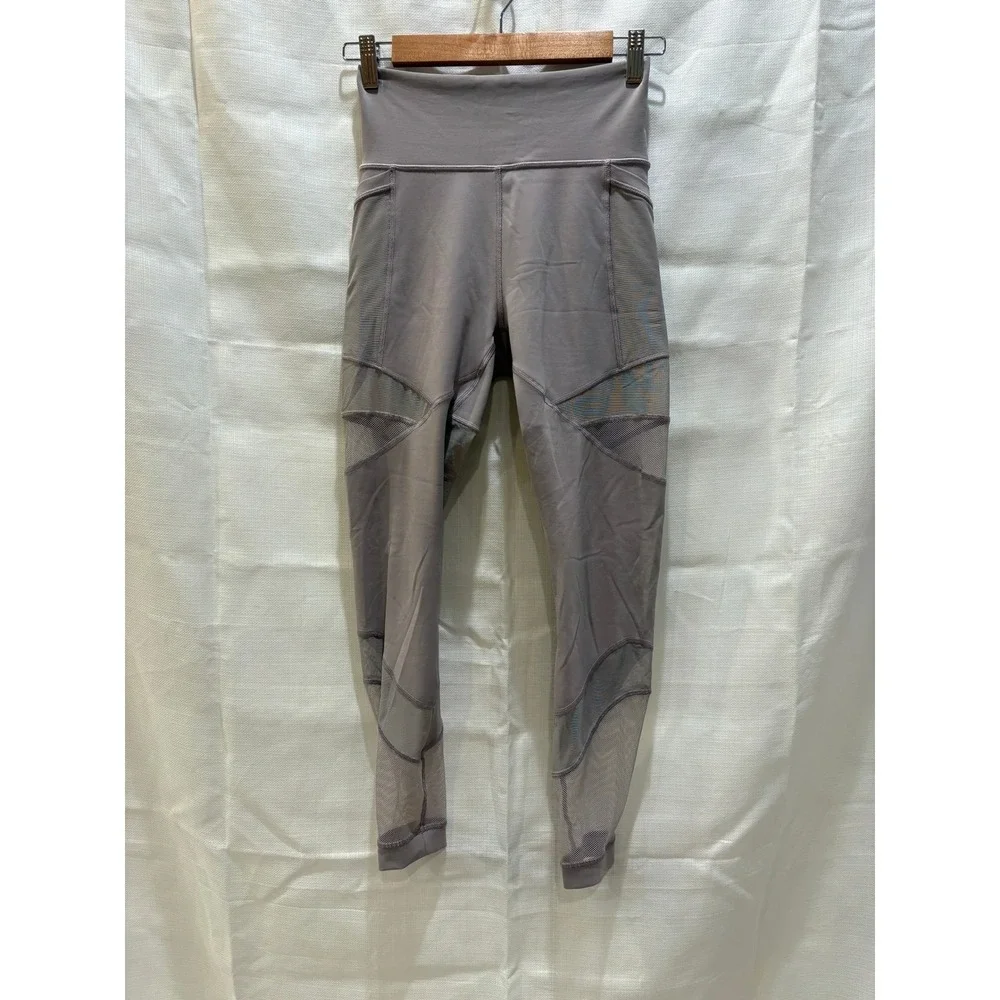 Lululemon Align‎ High Waist Mesh Panel Leggings Lilac Size 4